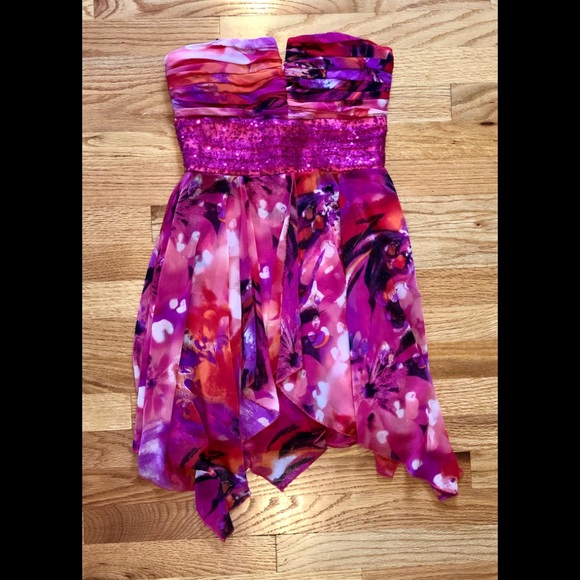 Roberta high-low strapless dress size 3/4 - Picture 2 of 7